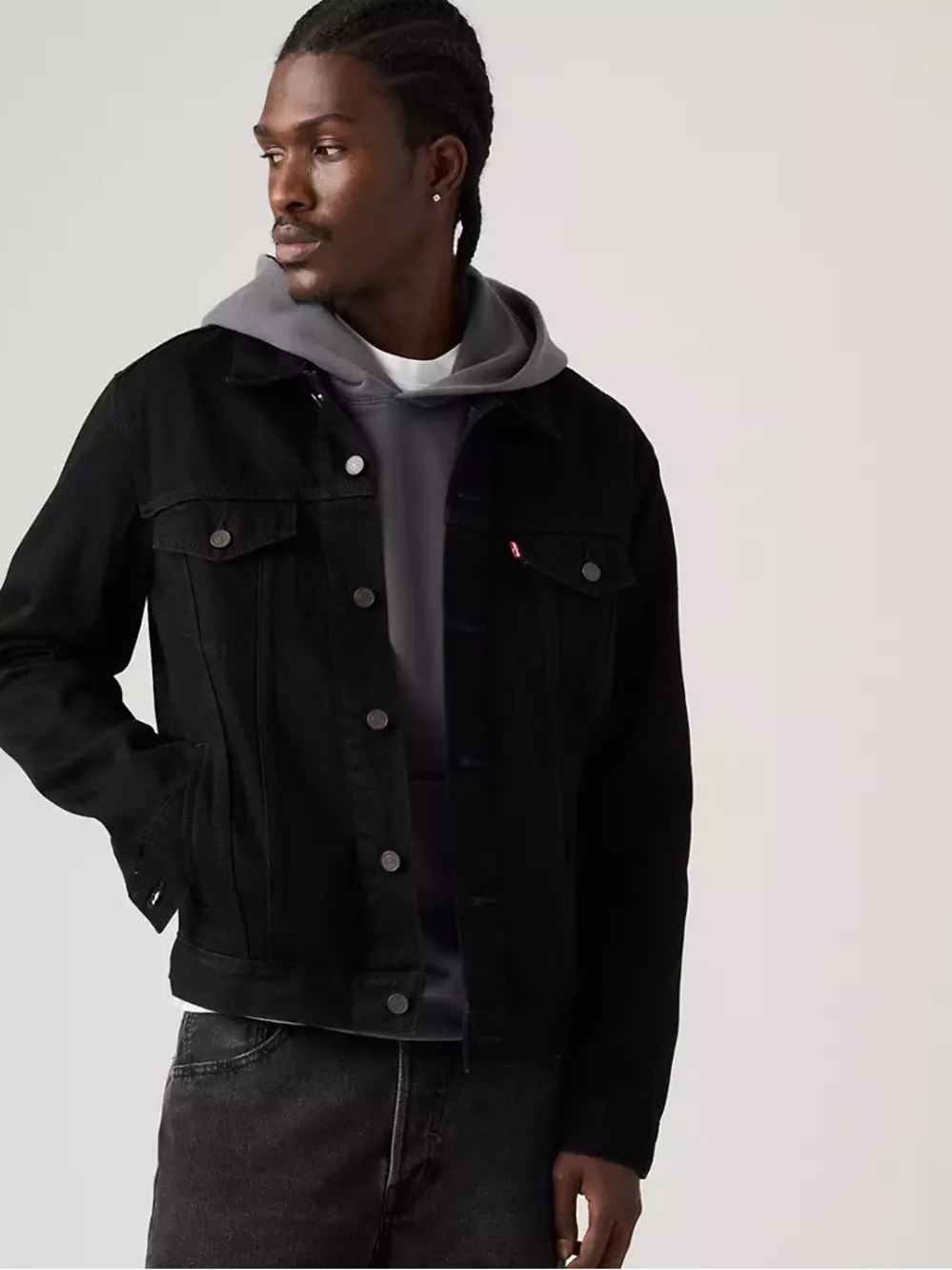 Levi’s Men’s Trucker Jacket - Berk Night Black